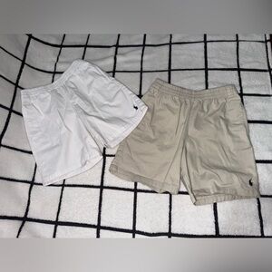 Polo by Ralph Lauren Tan and White Shorts